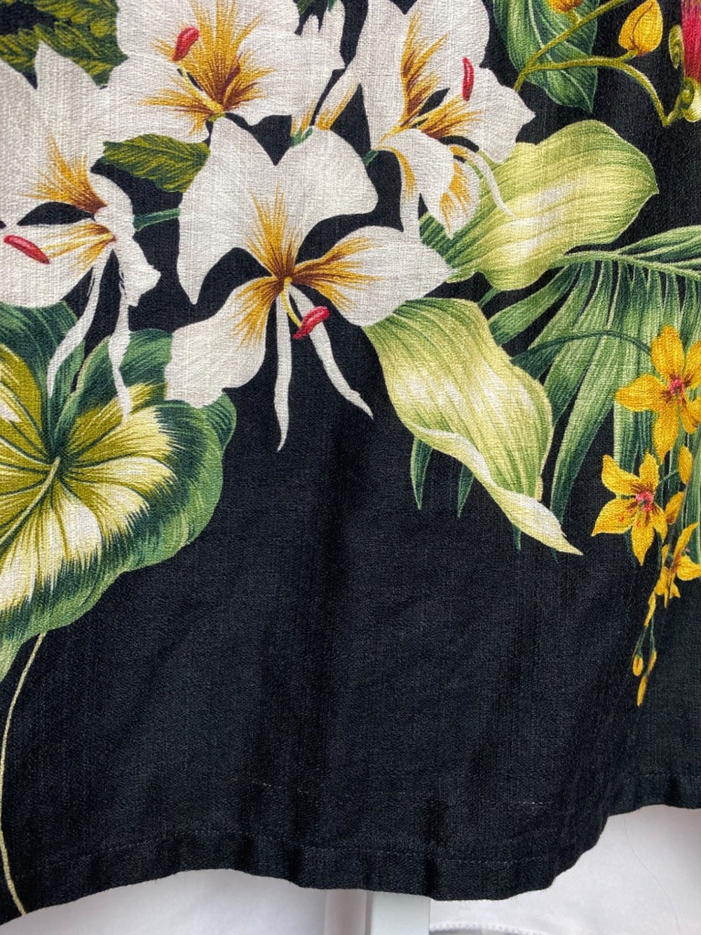 Vintage Young Hawaii by Iolani Tropical Print Maxi Dress with Side Slits XL - Picture 13 of 13